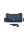 Pochette Bleue en Cuir Synthétique – Rabat Interchangeable pour un Style Unique