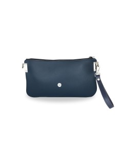 Pochette Bleue en Cuir Synthétique – Rabat Interchangeable pour un Style Unique 2