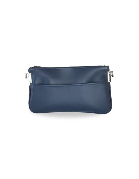 Pochette Bleue en Cuir Synthétique – Rabat Interchangeable pour un Style Unique