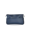 Pochette Bleue en Cuir Synthétique – Rabat Interchangeable pour un Style Unique