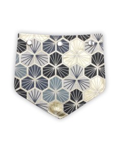 Rabat en toile Faro – motifs étoilés bleu profond et or lumineux