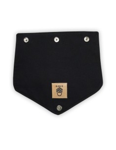 Rabat en coton demi-natté – motifs végétaux noir et blanc – pour pochette 2
