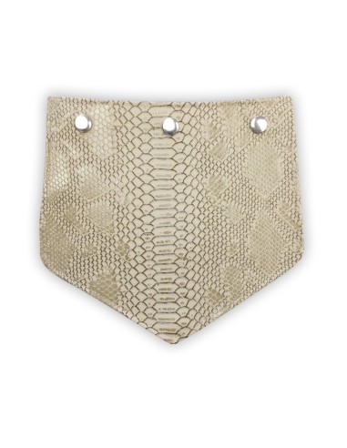 Rabat effet croco beige – cuir synthétique élégant pour pochette Rabat effet croco beige – cuir synthétique élégant pour pochette