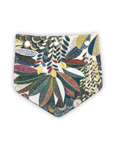 Rabat jacquard végétal – couleurs profondes style Cléopâtre – pour sac pochette