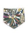 Rabat jacquard végétal – couleurs profondes style Cléopâtre – pour sac pochette