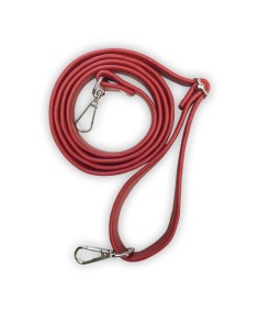 Bandoulière rouge en cuir synthétique – Réglable, robuste et réparable