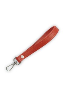Bandoulière de poignet rouge en cuir synthétique – Réglable, robuste et réparable