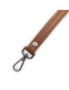 Bandoulière marron en cuir synthétique – Réglable, robuste et réparable