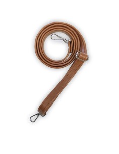 Bandoulière marron en cuir synthétique – Réglable, robuste et réparable