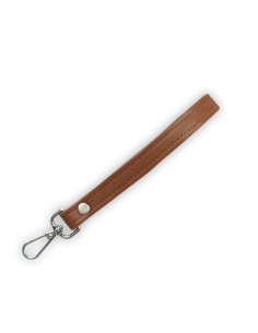 Bandoulière de poignet marron en cuir synthétique – Réglable, robuste et réparable