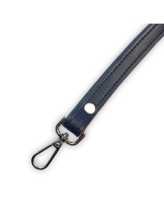 Bandoulière bleue en cuir synthétique – Réglable, robuste et réparable 2