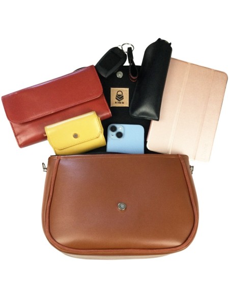 Sac à main femme personnalisable avec rabat et bandoulière interchangeable – Élégant & pratique