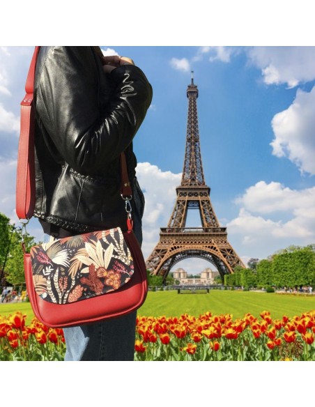 Sac à main femme personnalisable avec rabat et bandoulière interchangeable – Élégant & pratique