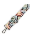 Bandoulière jacquard multicolore – réglable et assortie