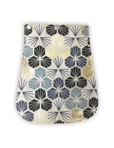 Rabat de sac étoilé en toile Faro – bleu et or – interchangeable
