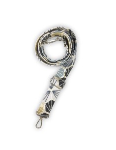 Bandoulière en toile Faro bleu et or – motif étoile – réglable 2