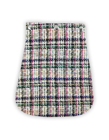 Rabat en tweed à carreaux – rose, vert, beige – interchangeable & chic Rabat en tweed à carreaux – rose, vert, beige – interchangeable & chic