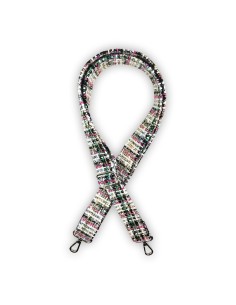 Bandoulière tweed multicolore – à carreaux – réglable et confortable