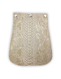 Rabat cuir synthétique beige – effet croco – chic et interchangeable