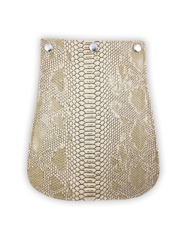 Rabat cuir synthétique beige – effet croco – chic et interchangeable Rabat cuir synthétique beige – effet croco – chic et interchangeable