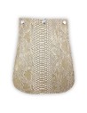Rabat cuir synthétique beige – effet croco – chic et interchangeable