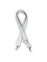 Bandoulière croco blanc & gris – simili cuir – réglable et élégante