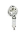 Bandoulière croco blanc & gris – simili cuir – réglable et élégante