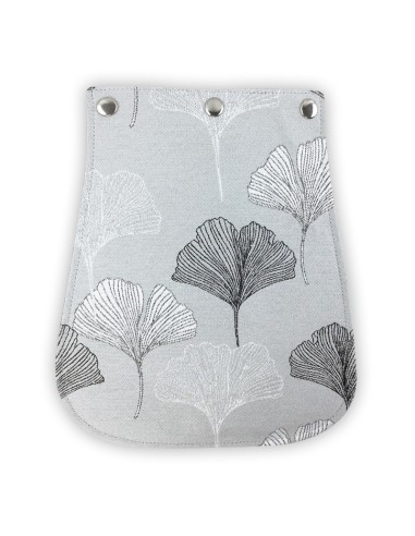 Rabat jacquard Luxe – motif ginkgo – perle, blanc et noir – chic et raffiné Rabat jacquard Luxe – motif ginkgo – perle, blanc et noir – chic et raffiné