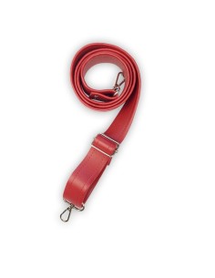 Bandoulière rouge en cuir synthétique – Réglable, robuste et réparable 2