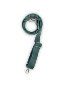 Bandoulière verte en cuir synthétique – Réglable, robuste et réparable 2
