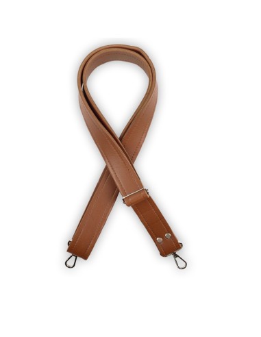 Bandoulière marron en cuir synthétique – Réglable, robuste et réparable Bandoulière marron en cuir synthétique – Réglable, robuste et réparable