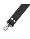Bandoulière noire en cuir synthétique – Réglable, robuste et réparable