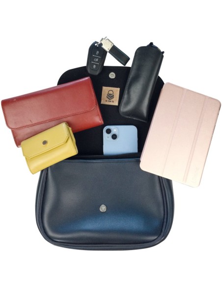 Sac à main femme personnalisable avec rabat et bandoulière interchangeable – Élégant & pratique