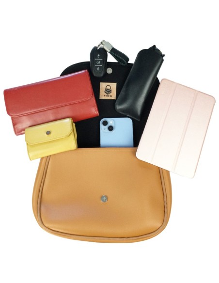 Sac à main femme personnalisable avec rabat et bandoulière interchangeable – Élégant & pratique