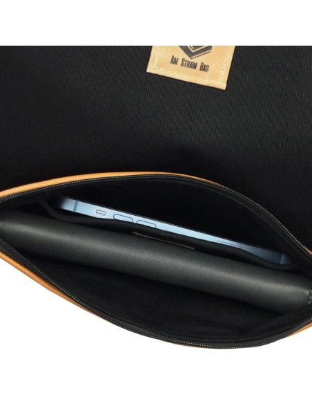 Pochette camel personnalisable – Élégante, modulable et pratique