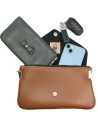 Pochette marron personnalisable – Élégante, modulable et chaleureuse